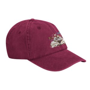Gorra de algodón vintage “Read Rate and Repeat”